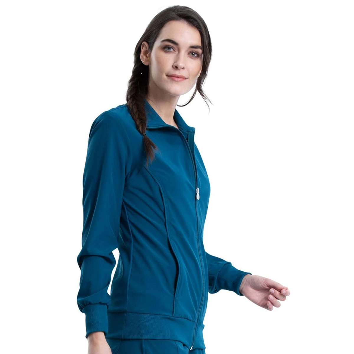 Infinity by Cherokee Women's Antimicrobial Zip Front Warm-Up