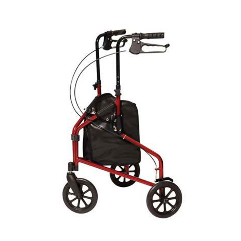 lumex-3-wheel-cruiser-folding-rollators-with-storage-pouch-609201